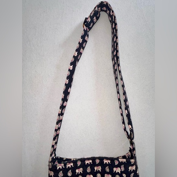 Vera Bradley Pink Elephant Print Crossbody Bag - Picture 3 of 7